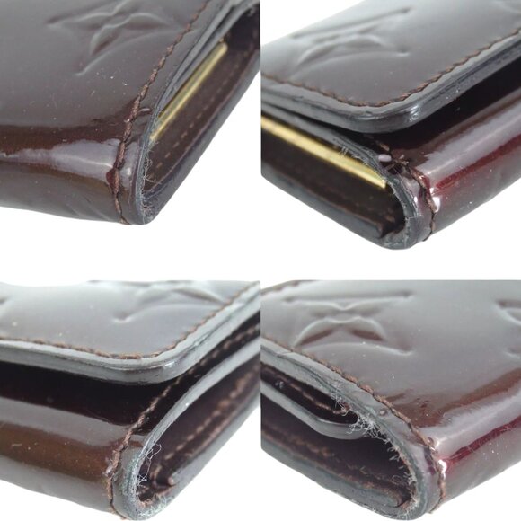 740138AP (C6) Louis Vuitton Key Case Multicles 4 Purple Monogram Vernis - Picture 5 of 10